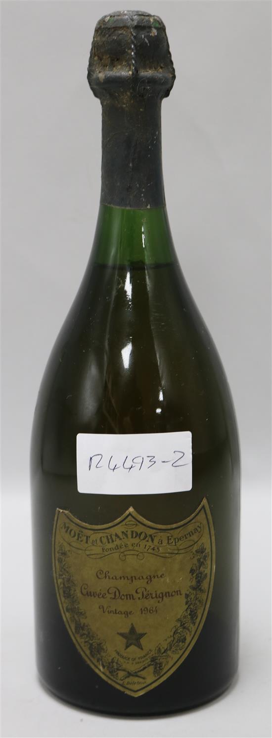 One bottle of Dom Perignon Vintage, 1964.